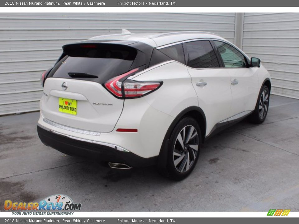 2018 Nissan Murano Platinum Pearl White / Cashmere Photo #9