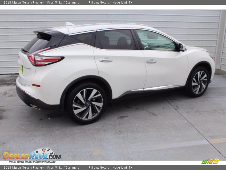 2018 Nissan Murano Platinum Pearl White / Cashmere Photo #10