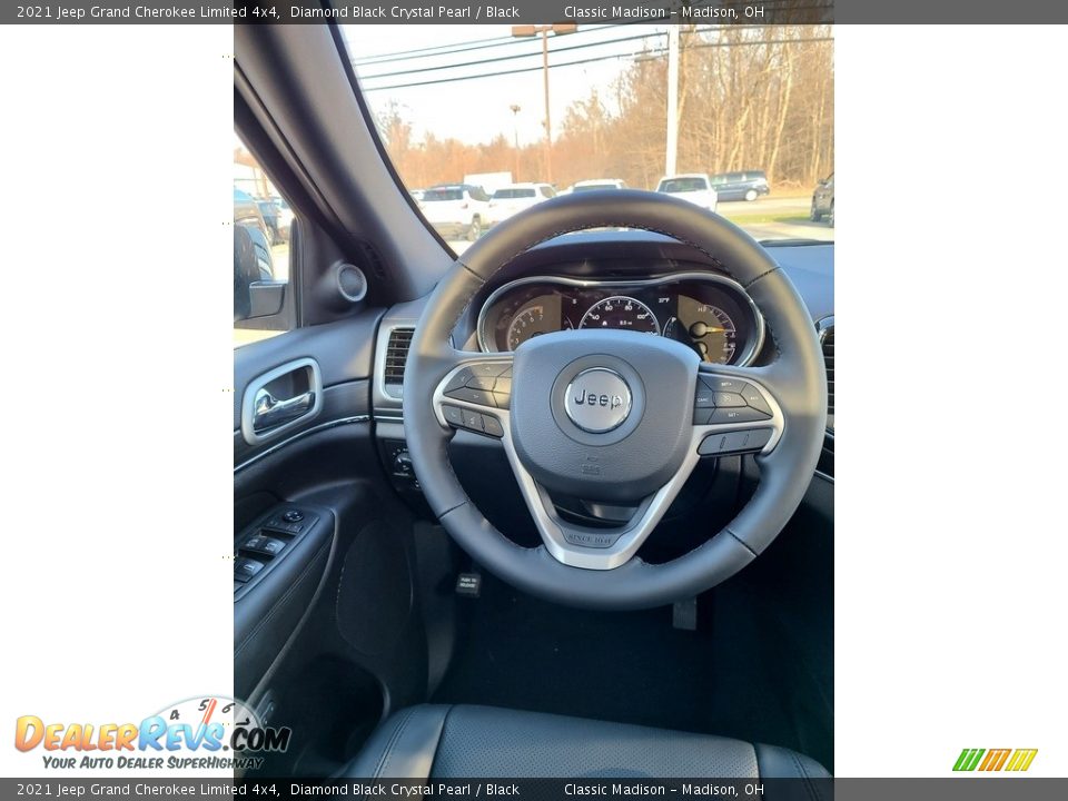 2021 Jeep Grand Cherokee Limited 4x4 Diamond Black Crystal Pearl / Black Photo #5