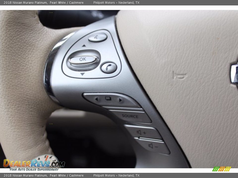 2018 Nissan Murano Platinum Steering Wheel Photo #13