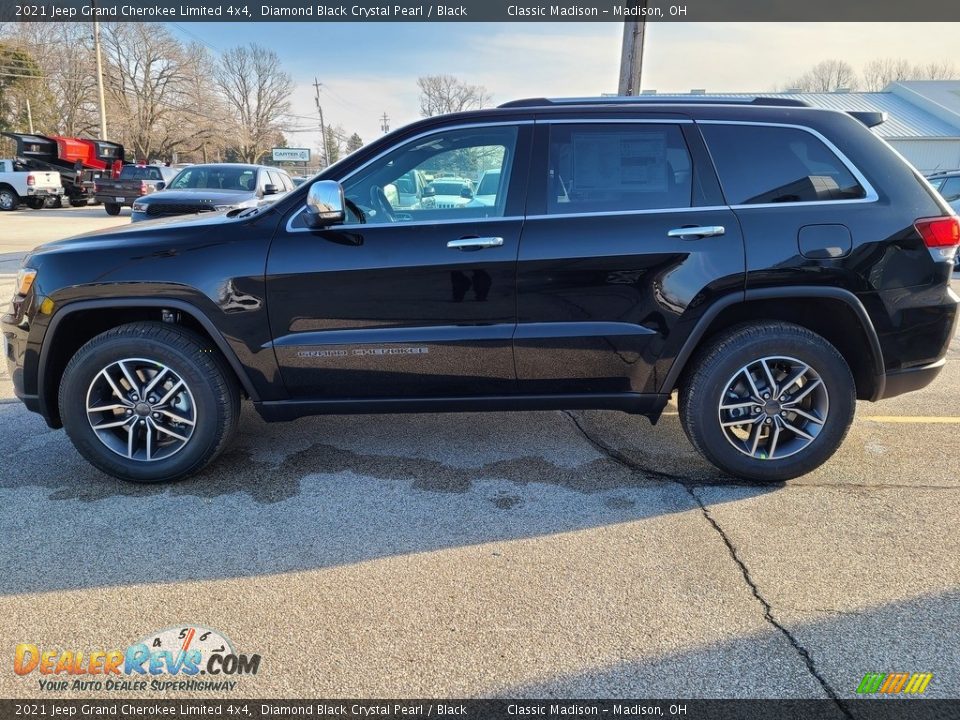 2021 Jeep Grand Cherokee Limited 4x4 Diamond Black Crystal Pearl / Black Photo #8
