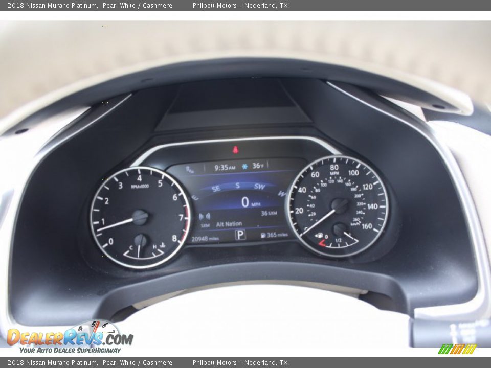 2018 Nissan Murano Platinum Gauges Photo #15