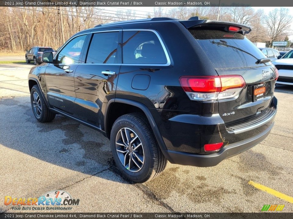 2021 Jeep Grand Cherokee Limited 4x4 Diamond Black Crystal Pearl / Black Photo #9