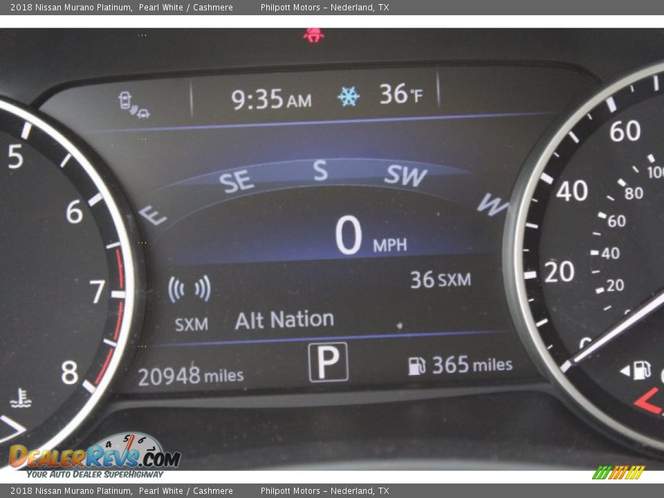 2018 Nissan Murano Platinum Pearl White / Cashmere Photo #16