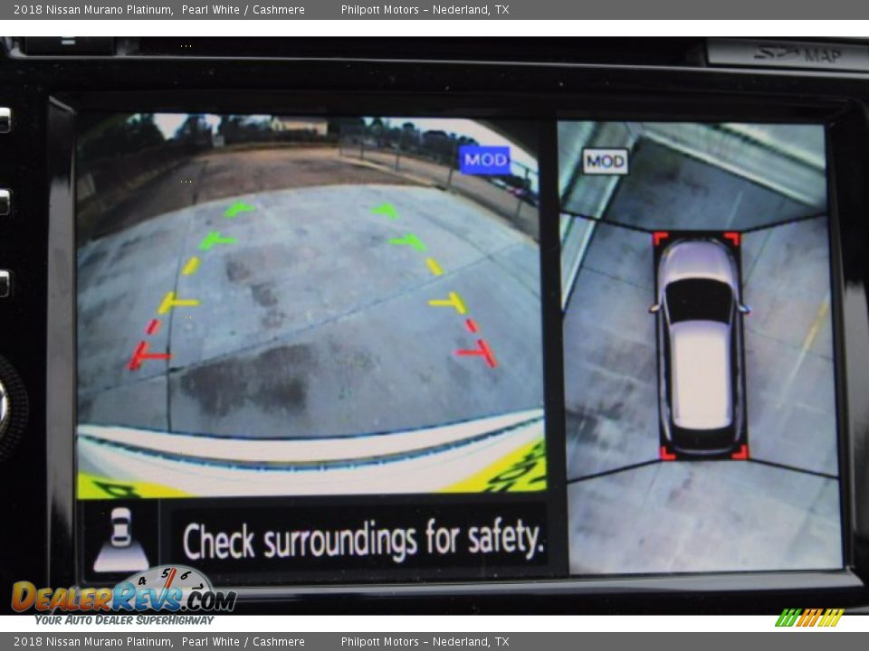 2018 Nissan Murano Platinum Pearl White / Cashmere Photo #18