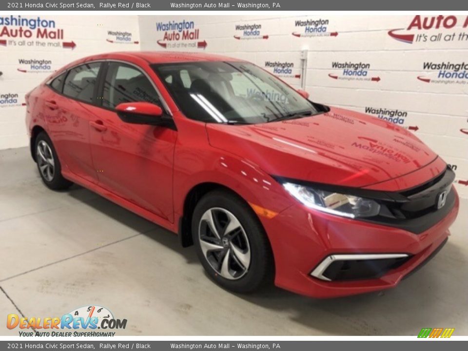 2021 Honda Civic Sport Sedan Rallye Red / Black Photo #2