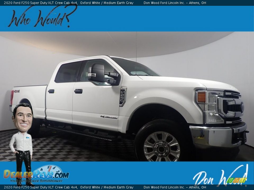2020 Ford F250 Super Duty XLT Crew Cab 4x4 Oxford White / Medium Earth Gray Photo #1