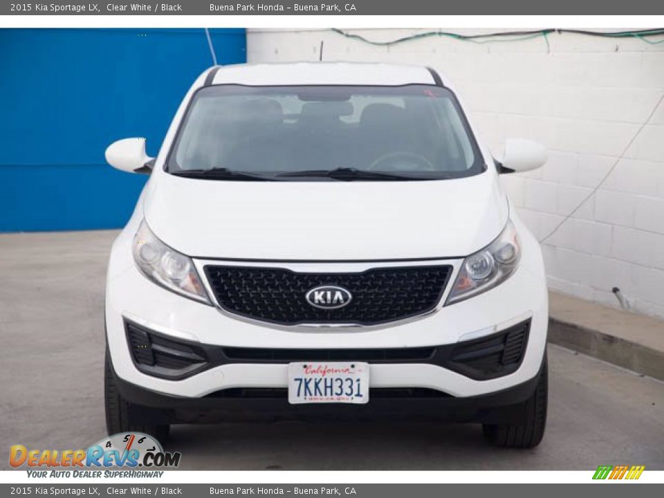 2015 Kia Sportage LX Clear White / Black Photo #7