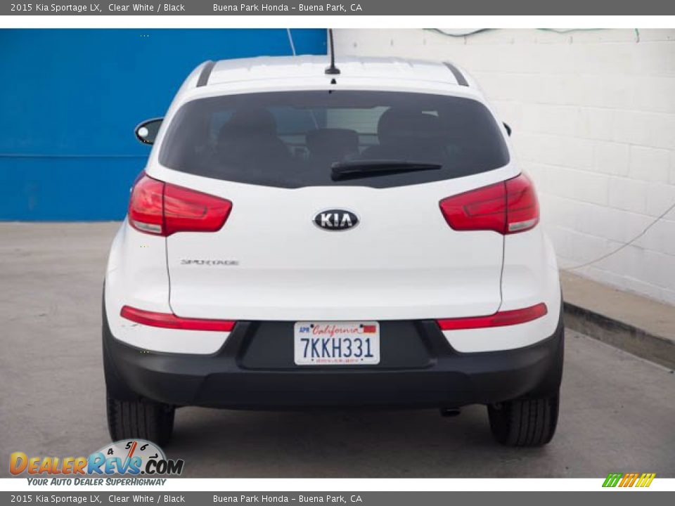 2015 Kia Sportage LX Clear White / Black Photo #11