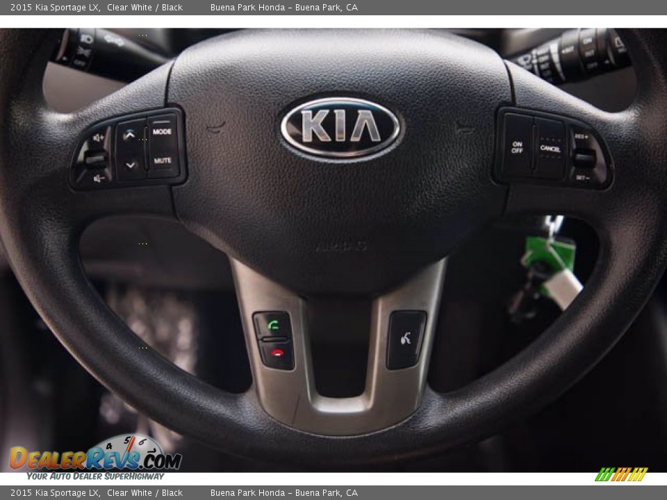 2015 Kia Sportage LX Clear White / Black Photo #15