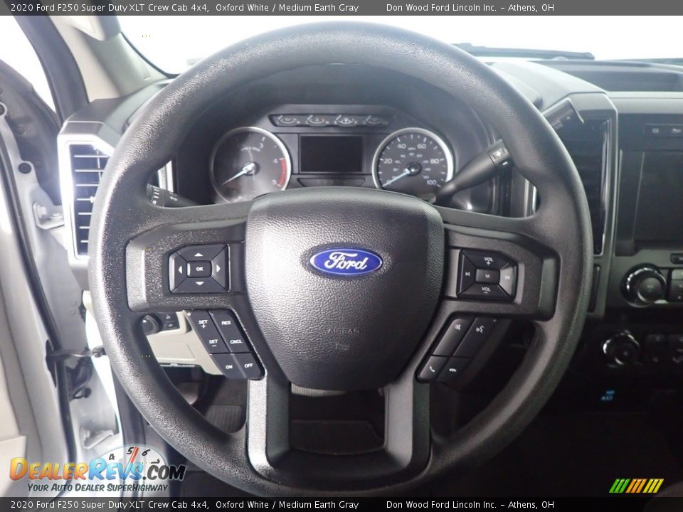 2020 Ford F250 Super Duty XLT Crew Cab 4x4 Oxford White / Medium Earth Gray Photo #22