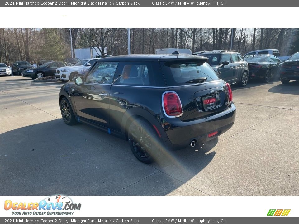 2021 Mini Hardtop Cooper 2 Door Midnight Black Metallic / Carbon Black Photo #2