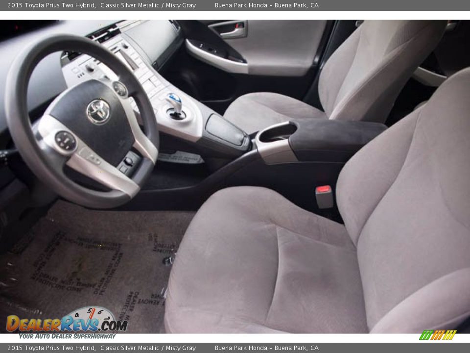 2015 Toyota Prius Two Hybrid Classic Silver Metallic / Misty Gray Photo #3