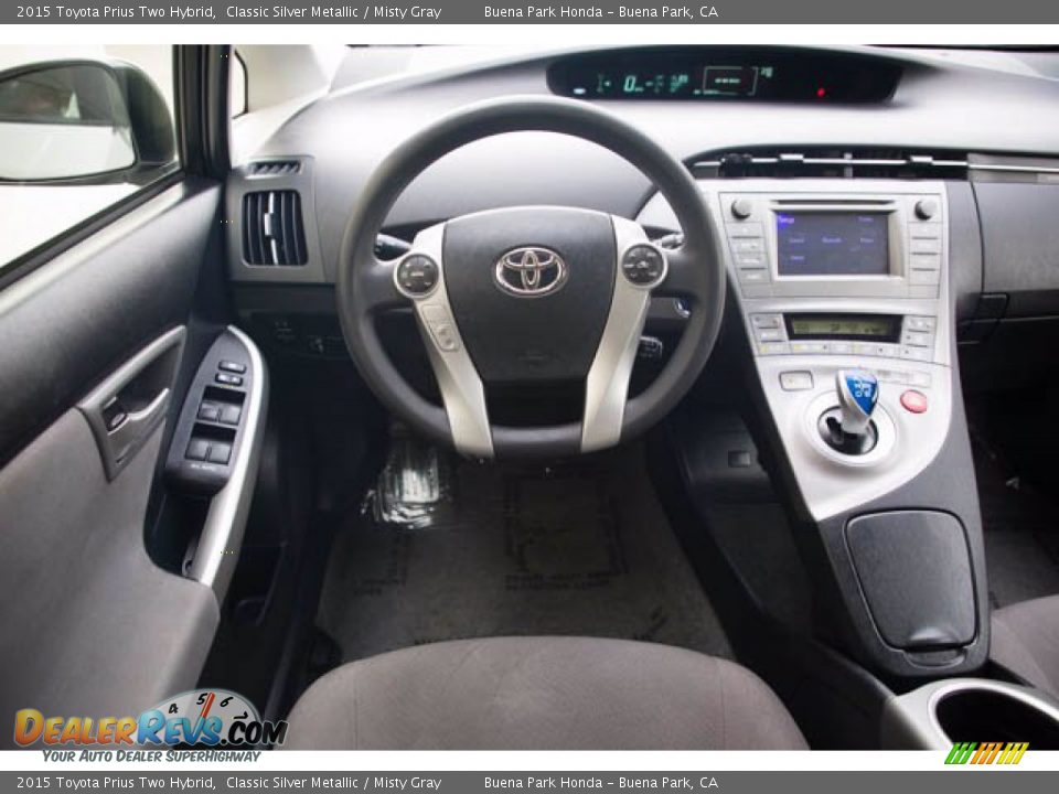 2015 Toyota Prius Two Hybrid Classic Silver Metallic / Misty Gray Photo #5