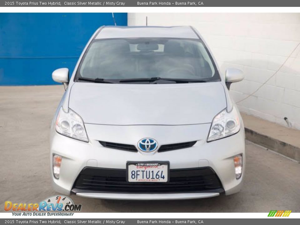 2015 Toyota Prius Two Hybrid Classic Silver Metallic / Misty Gray Photo #7