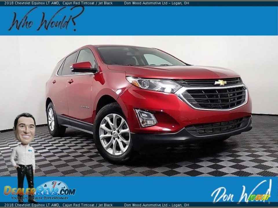 2018 Chevrolet Equinox LT AWD Cajun Red Tintcoat / Jet Black Photo #1
