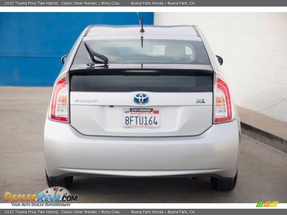 2015 Toyota Prius Two Hybrid Classic Silver Metallic / Misty Gray Photo #9