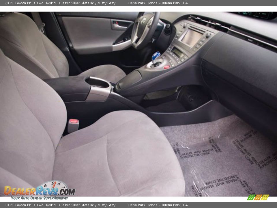 2015 Toyota Prius Two Hybrid Classic Silver Metallic / Misty Gray Photo #20