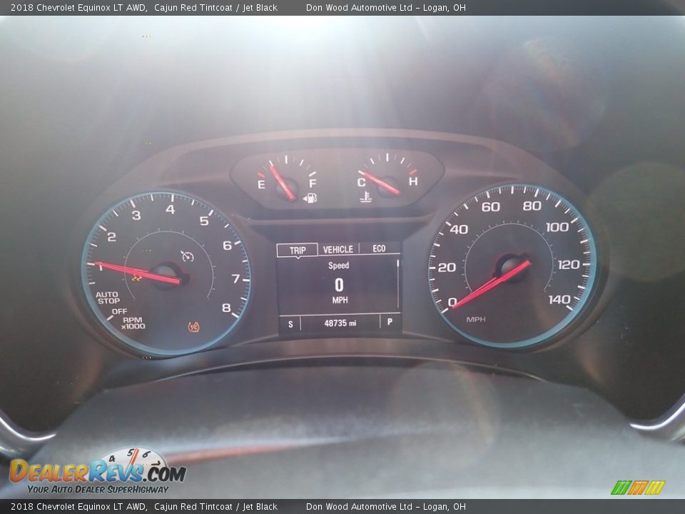 2018 Chevrolet Equinox LT AWD Cajun Red Tintcoat / Jet Black Photo #23