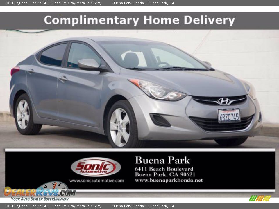 2011 Hyundai Elantra GLS Titanium Gray Metallic / Gray Photo #1