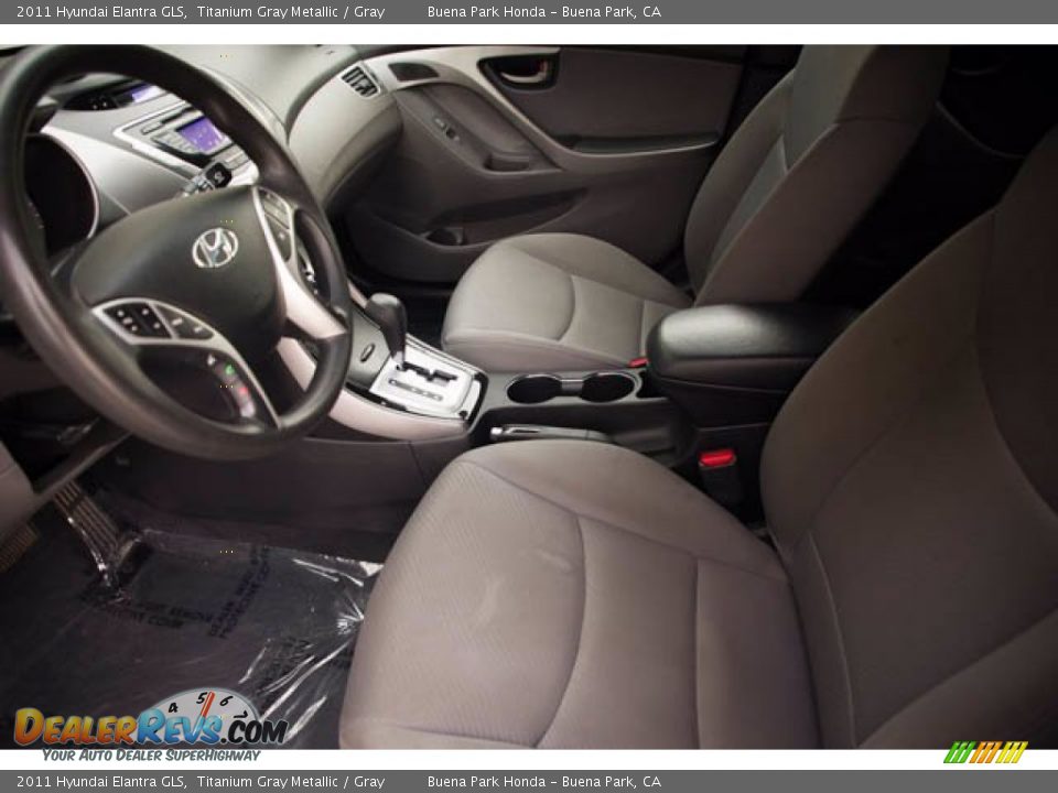 2011 Hyundai Elantra GLS Titanium Gray Metallic / Gray Photo #3