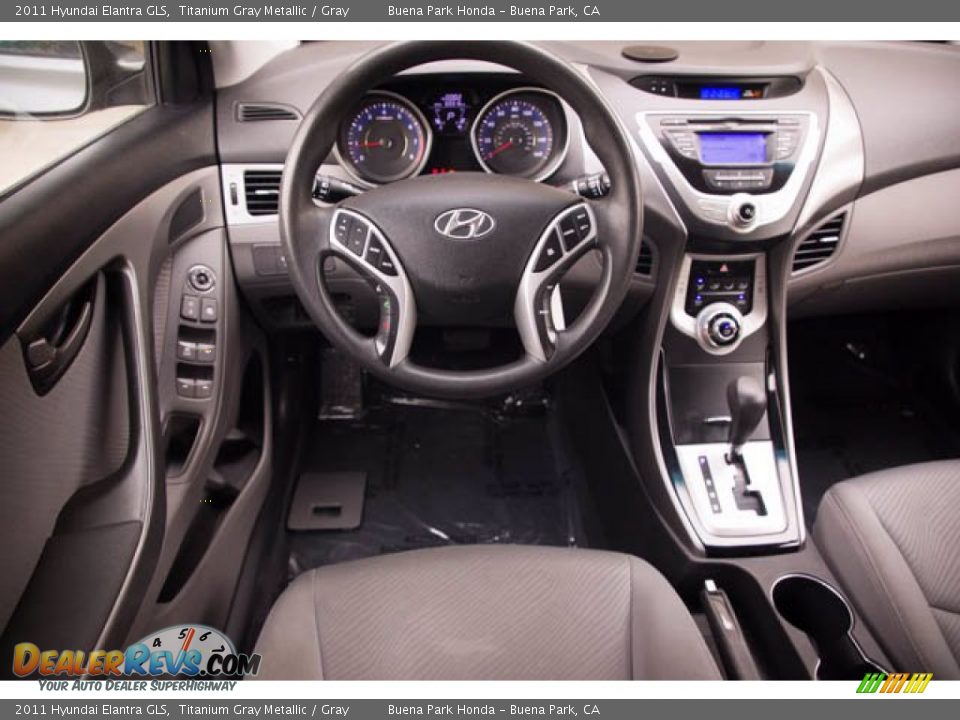 2011 Hyundai Elantra GLS Titanium Gray Metallic / Gray Photo #5