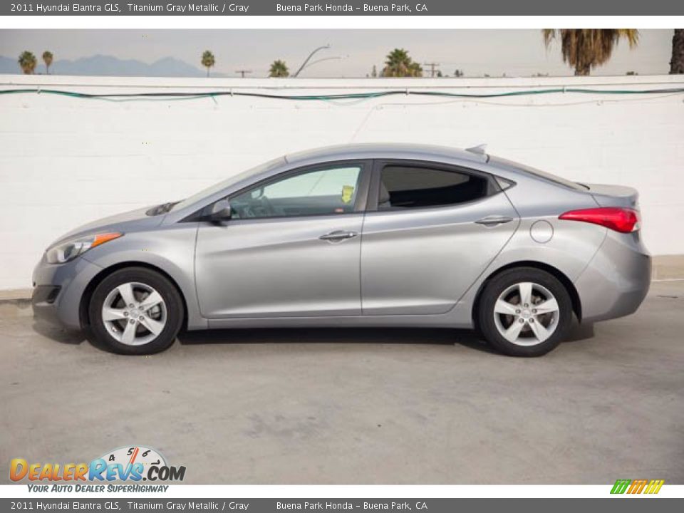 2011 Hyundai Elantra GLS Titanium Gray Metallic / Gray Photo #10