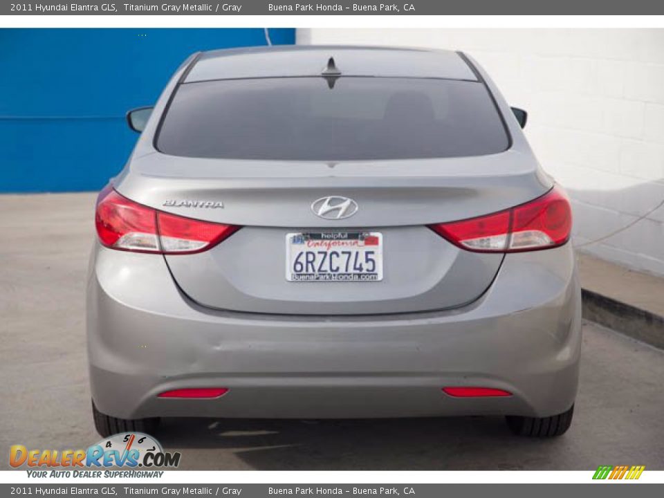 2011 Hyundai Elantra GLS Titanium Gray Metallic / Gray Photo #11