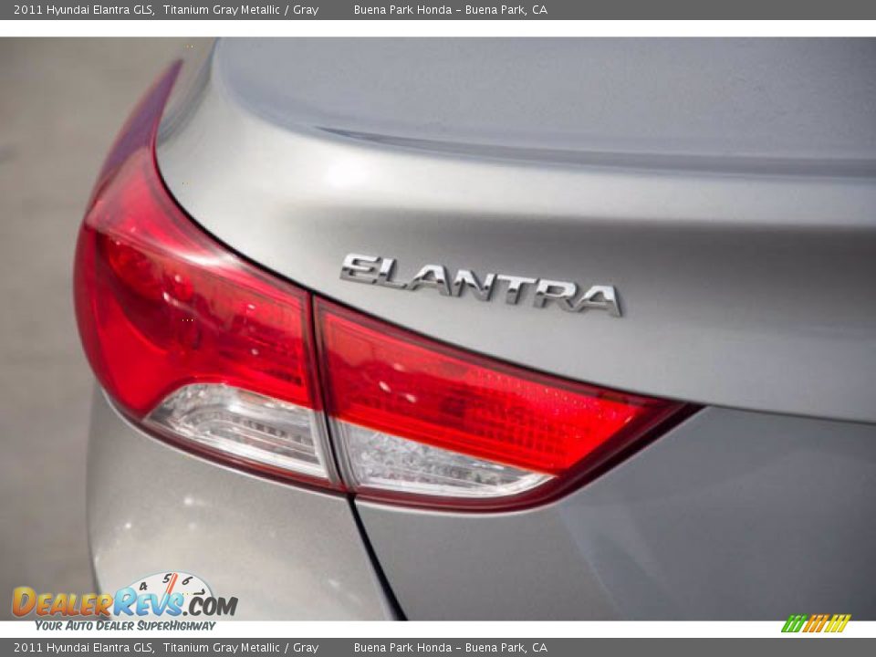 2011 Hyundai Elantra GLS Titanium Gray Metallic / Gray Photo #12