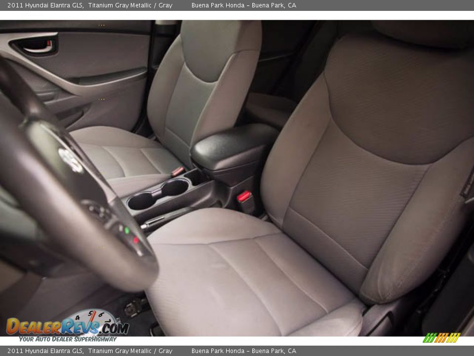 2011 Hyundai Elantra GLS Titanium Gray Metallic / Gray Photo #16