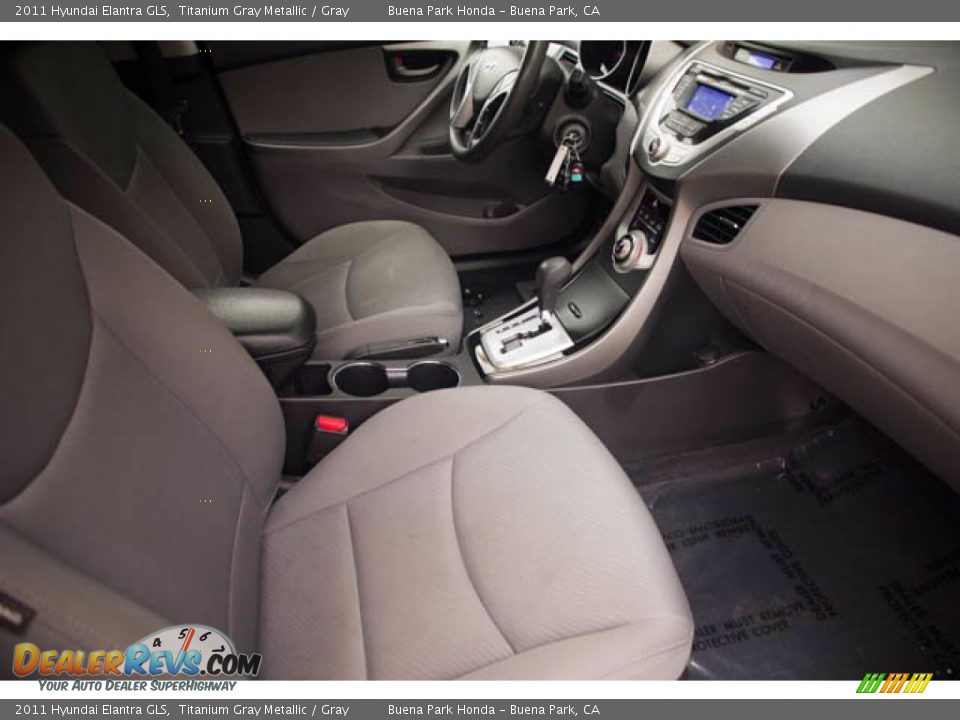 2011 Hyundai Elantra GLS Titanium Gray Metallic / Gray Photo #21