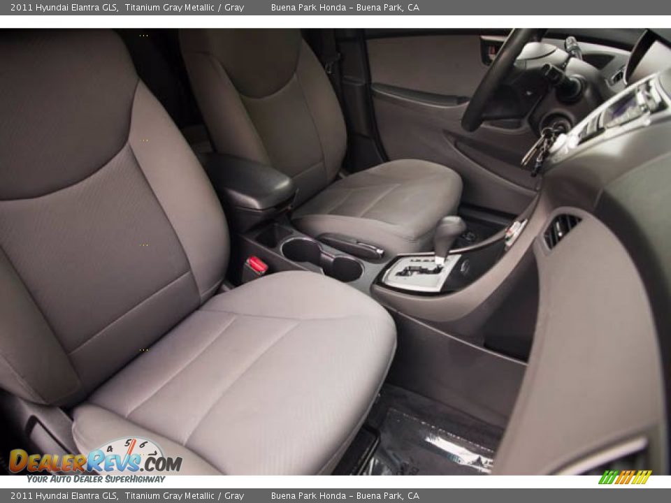 2011 Hyundai Elantra GLS Titanium Gray Metallic / Gray Photo #22