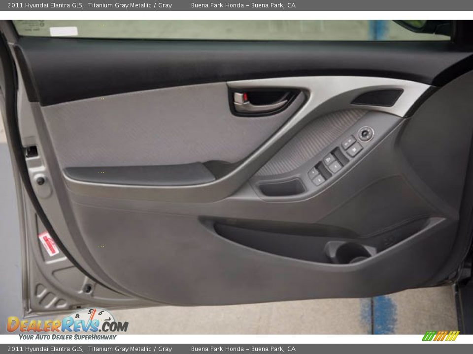 2011 Hyundai Elantra GLS Titanium Gray Metallic / Gray Photo #25