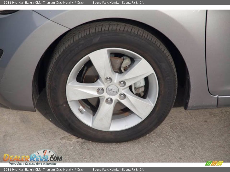 2011 Hyundai Elantra GLS Titanium Gray Metallic / Gray Photo #31