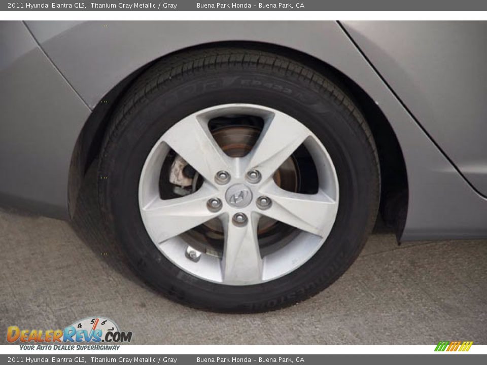 2011 Hyundai Elantra GLS Titanium Gray Metallic / Gray Photo #33