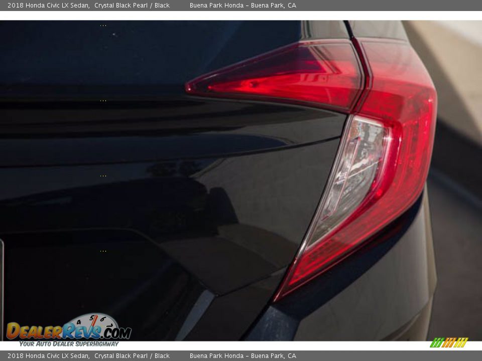 2018 Honda Civic LX Sedan Crystal Black Pearl / Black Photo #13