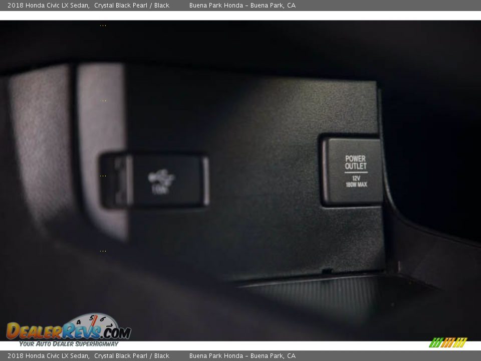 2018 Honda Civic LX Sedan Crystal Black Pearl / Black Photo #18