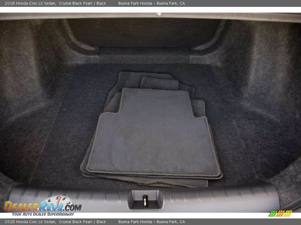 2018 Honda Civic LX Sedan Crystal Black Pearl / Black Photo #21