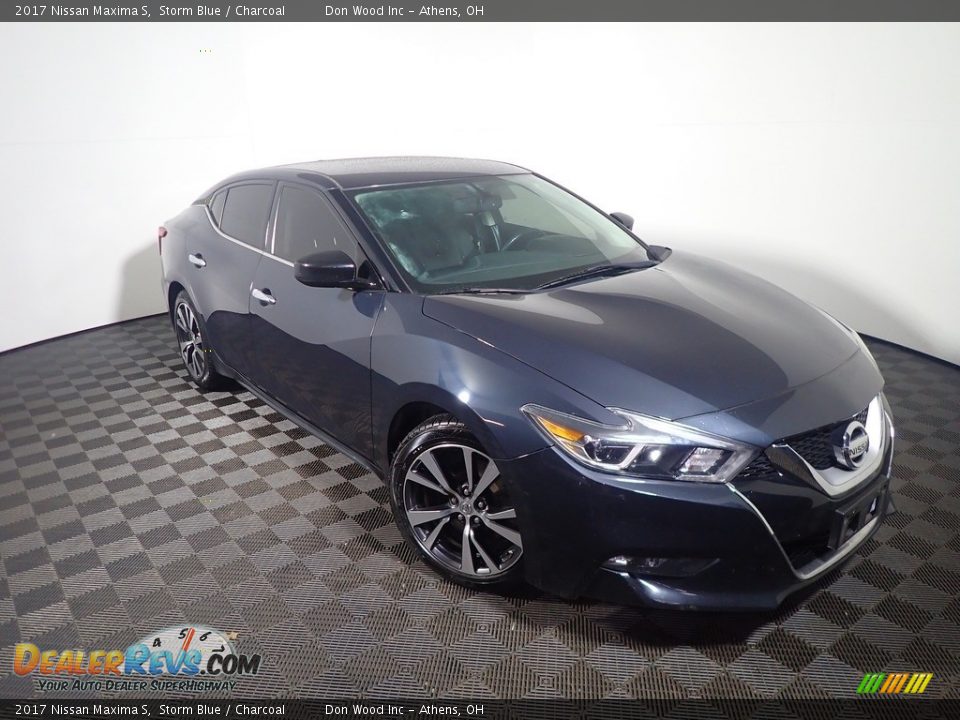 2017 Nissan Maxima S Storm Blue / Charcoal Photo #4