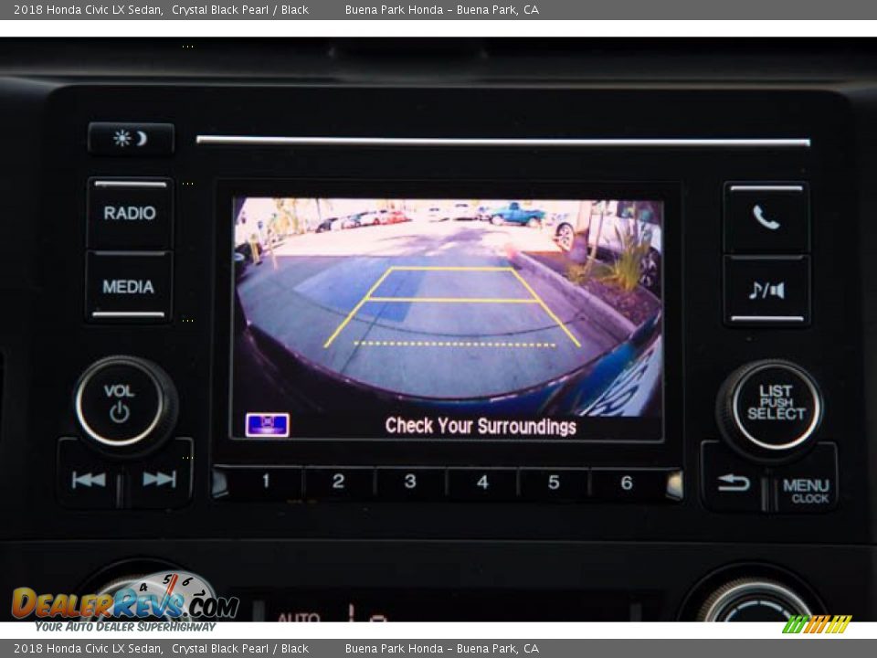 2018 Honda Civic LX Sedan Crystal Black Pearl / Black Photo #27