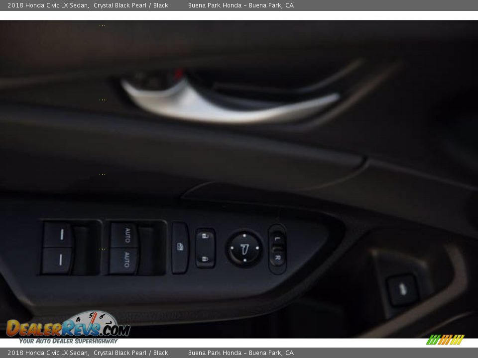 2018 Honda Civic LX Sedan Crystal Black Pearl / Black Photo #30