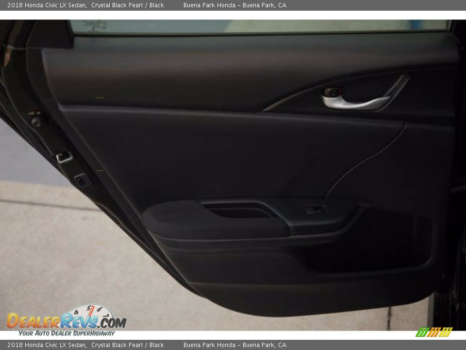 2018 Honda Civic LX Sedan Crystal Black Pearl / Black Photo #31