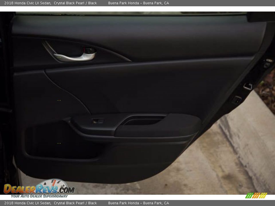 2018 Honda Civic LX Sedan Crystal Black Pearl / Black Photo #32