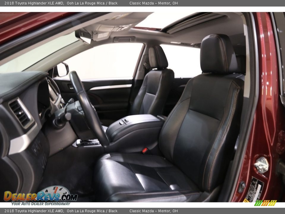 2018 Toyota Highlander XLE AWD Ooh La La Rouge Mica / Black Photo #5