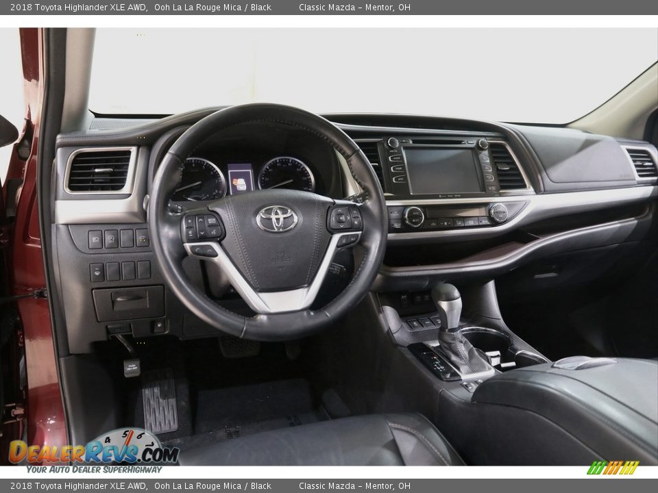 2018 Toyota Highlander XLE AWD Ooh La La Rouge Mica / Black Photo #6