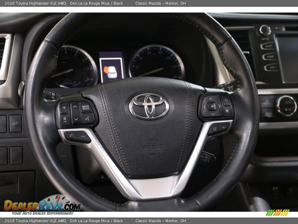 2018 Toyota Highlander XLE AWD Ooh La La Rouge Mica / Black Photo #7