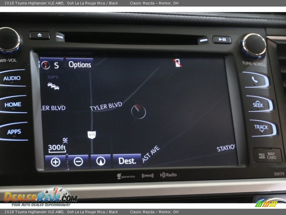 2018 Toyota Highlander XLE AWD Ooh La La Rouge Mica / Black Photo #11