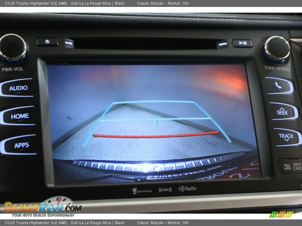 2018 Toyota Highlander XLE AWD Ooh La La Rouge Mica / Black Photo #12