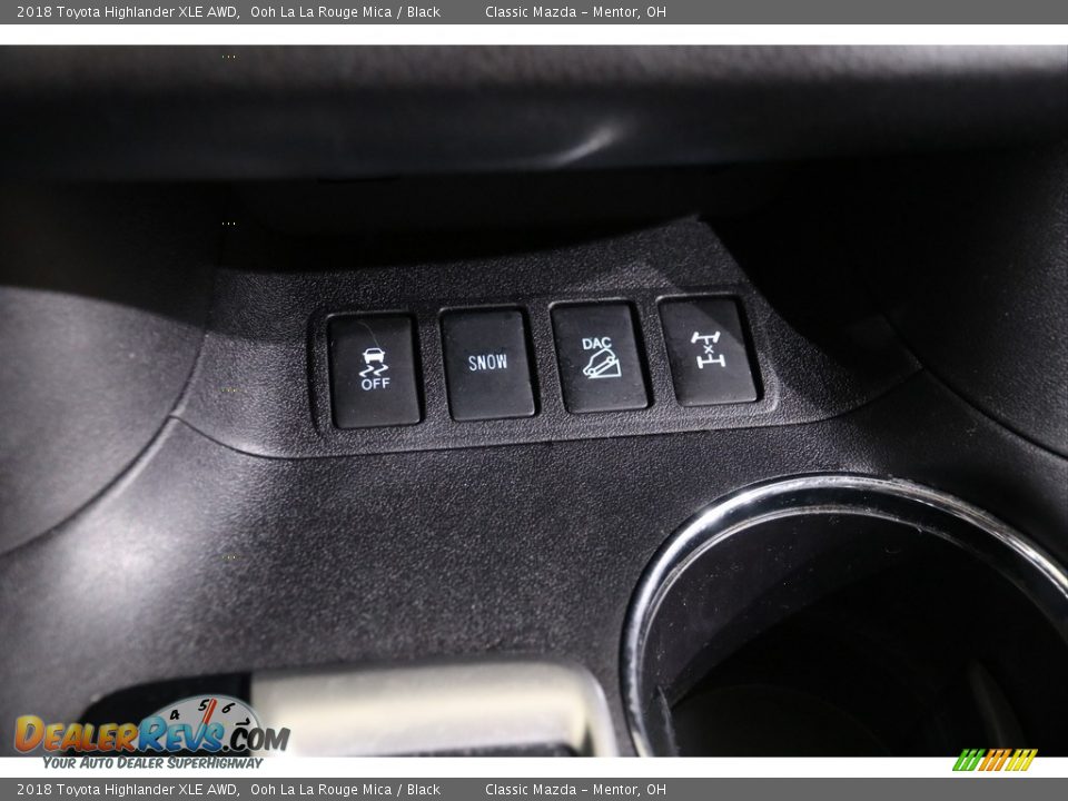 2018 Toyota Highlander XLE AWD Ooh La La Rouge Mica / Black Photo #13