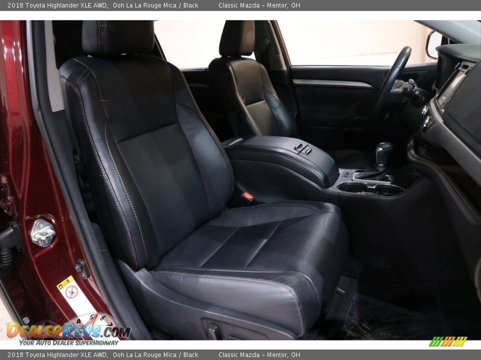 2018 Toyota Highlander XLE AWD Ooh La La Rouge Mica / Black Photo #15